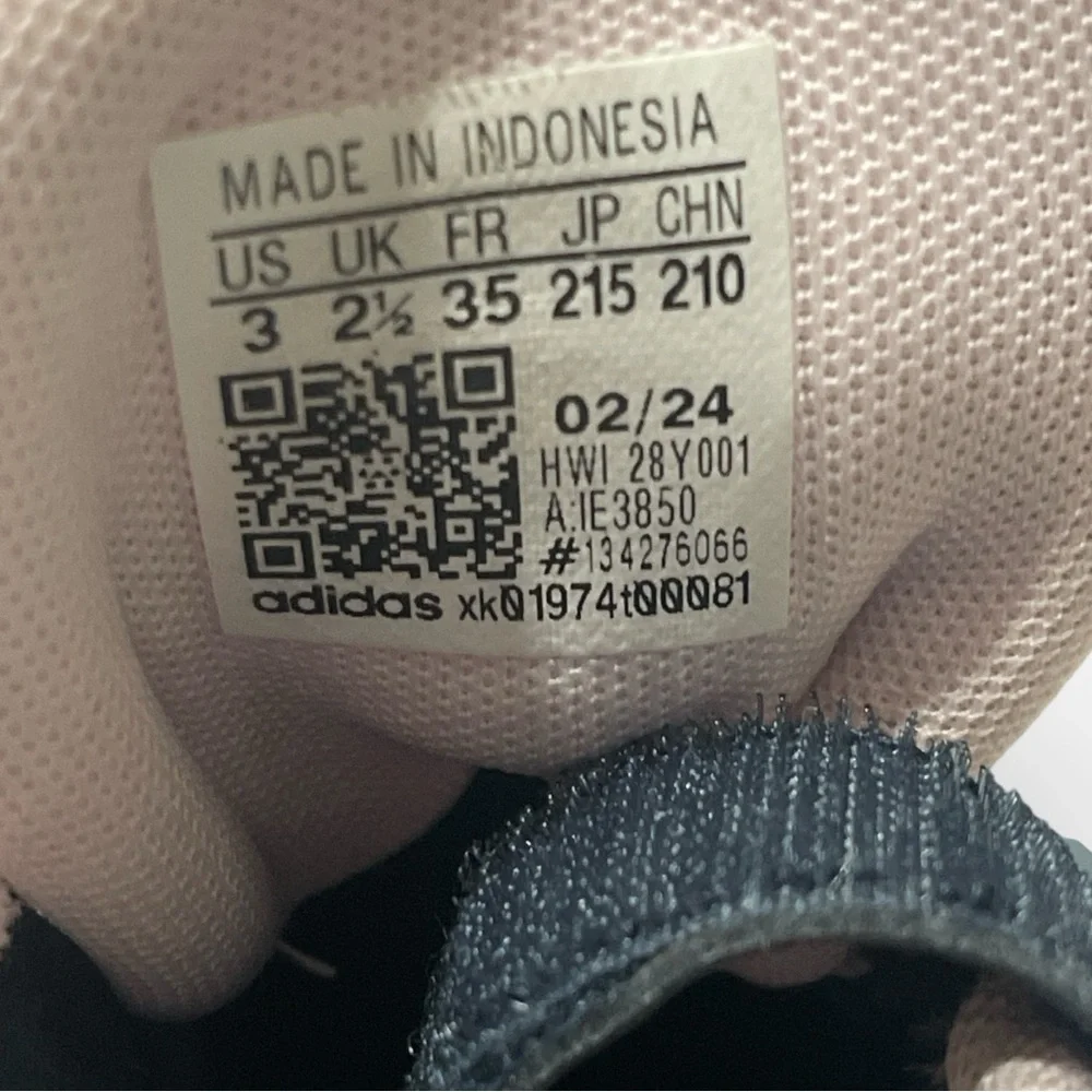 GIRLS' ADIDAS LITTLE KID GRAND COURT 2.0‎ EL C SNEAKERS Size 3